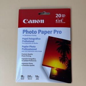NWT Canon Photo Paper Pro 4x6 - Red and White Unopened